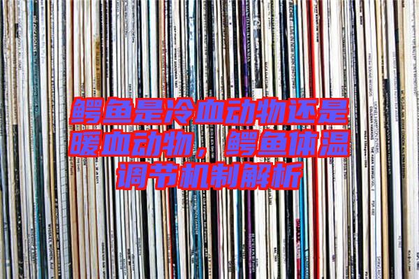 鱷魚是冷血?jiǎng)游镞€是暖血?jiǎng)游铮{魚體溫調(diào)節(jié)機(jī)制解析