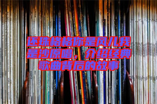 還珠格格你是風兒我是沙原唱,介紹經典歌曲背后的故事