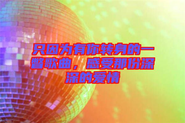 只因為有你轉身的一瞥歌曲,感受那份深深的愛情