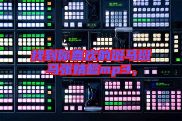 找到你喜歡的斑馬斑馬張婧懿mp3,