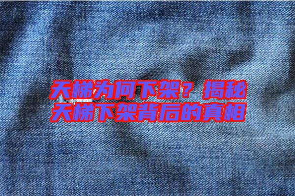 天梯為何下架？揭秘天梯下架背后的真相