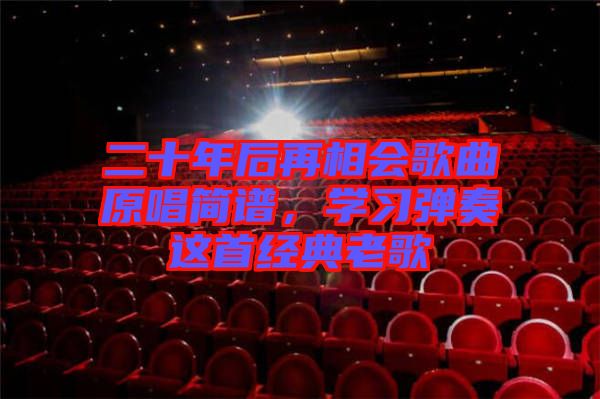 二十年后再相會歌曲原唱簡譜,學習彈奏這首經典老歌
