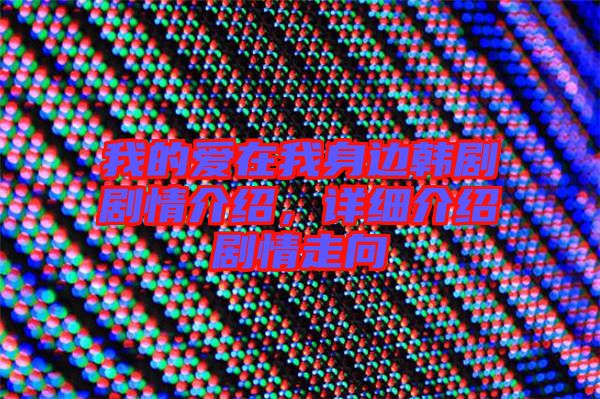 我的愛在我身邊韓劇劇情介紹,詳細(xì)介紹劇情走向