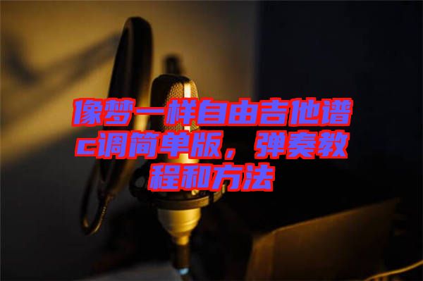 像夢一樣自由吉他譜c調簡單版,彈奏教程和方法
