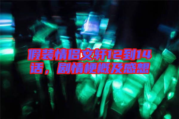 假裝情侶文軒12到14話,劇情梗概及感想