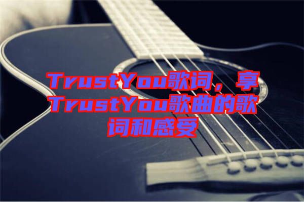 TrustYou歌詞,享TrustYou歌曲的歌詞和感受