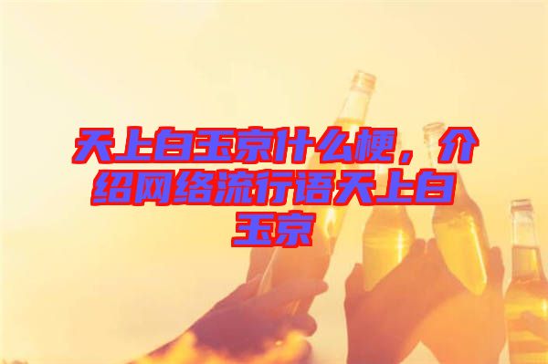 天上白玉京什么梗，介紹網絡流行語天上白玉京