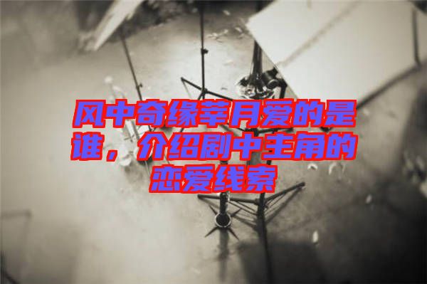 風(fēng)中奇緣莘月愛的是誰,介紹劇中主角的戀愛線索