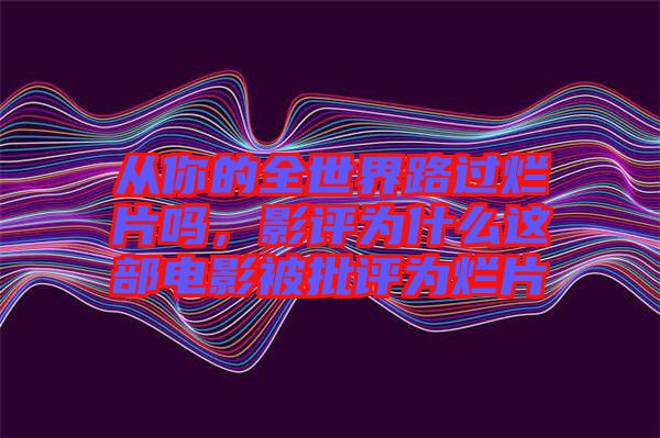 從你的全世界路過爛片嗎，影評為什么這部電影被批評為爛片
