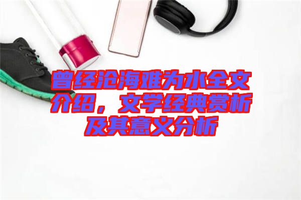 曾經滄海難為水全文介紹,文學經典賞析及其意義分析