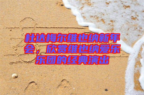 杜達梅爾維也納新年會,欣賞維也納愛樂樂團的經典演出