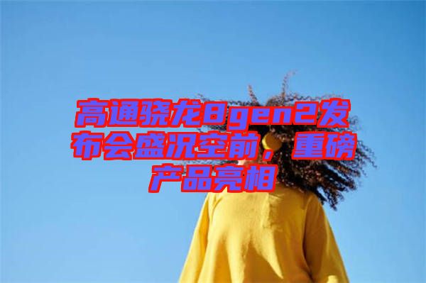 高通驍龍8gen2發(fā)布會盛況空前,重磅產(chǎn)品亮相