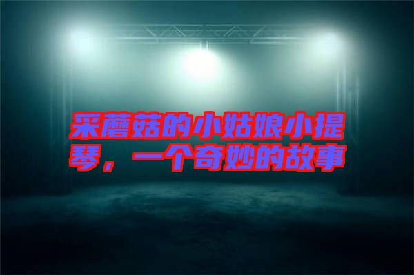 采蘑菇的小姑娘小提琴，一個奇妙的故事