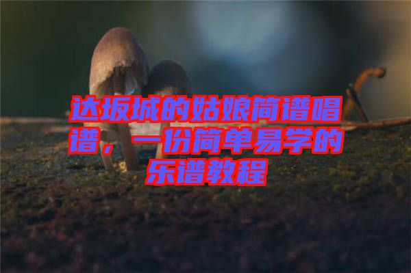 達坂城的姑娘簡譜唱譜，一份簡單易學的樂譜教程