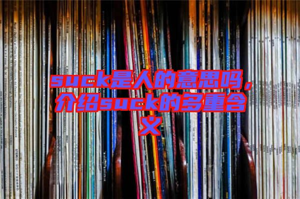 suck是人的意思嗎，介紹suck的多重含義