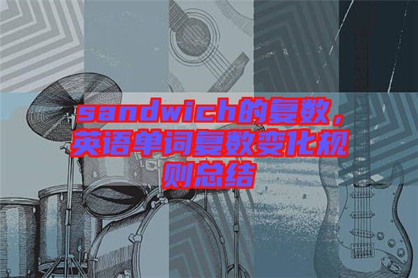 sandwich的復(fù)數(shù),英語(yǔ)單詞復(fù)數(shù)變化規(guī)則總結(jié)