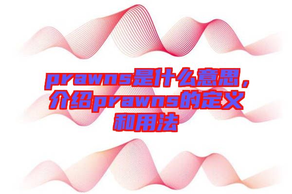 prawns是什么意思，介紹prawns的定義和用法