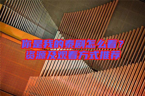 你是我的泰劇怎么看？資源及觀看方式推薦