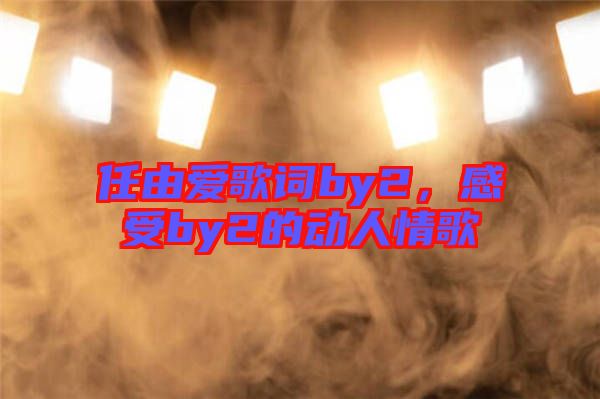 任由愛歌詞by2,感受by2的動人情歌