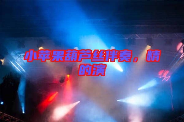 小蘋果葫蘆絲伴奏,精的演