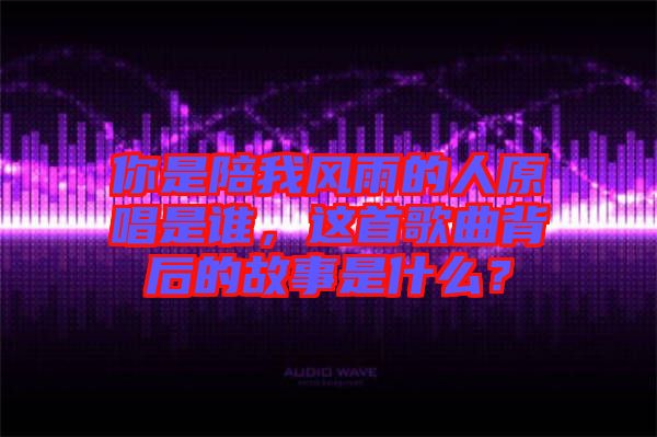 你是陪我風(fēng)雨的人原唱是誰,這首歌曲背后的故事是什么?