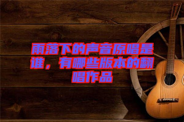 雨落下的聲音原唱是誰，有哪些版本的翻唱作品