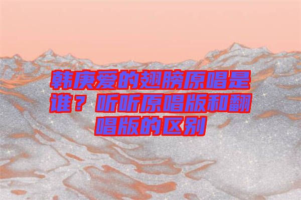 韓庚愛的翅膀原唱是誰？聽聽原唱版和翻唱版的區別