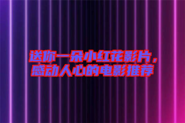 送你一朵小紅花影片，感動人心的電影推薦